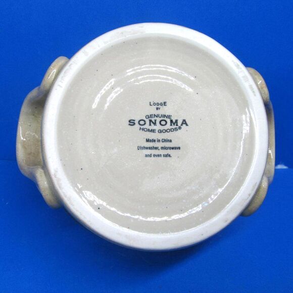 Sonoma Lodge Individual Double Handled Soup Bowl    Trees Design - Picture 8 of 10